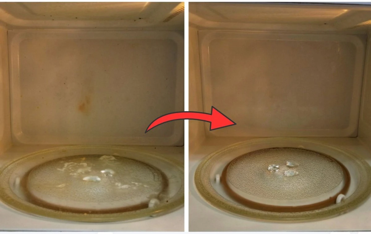 Gorąca woda i 40 g tego składnika to sekret czystej mikrofalówki w 10 minut. Koniec z chemią!