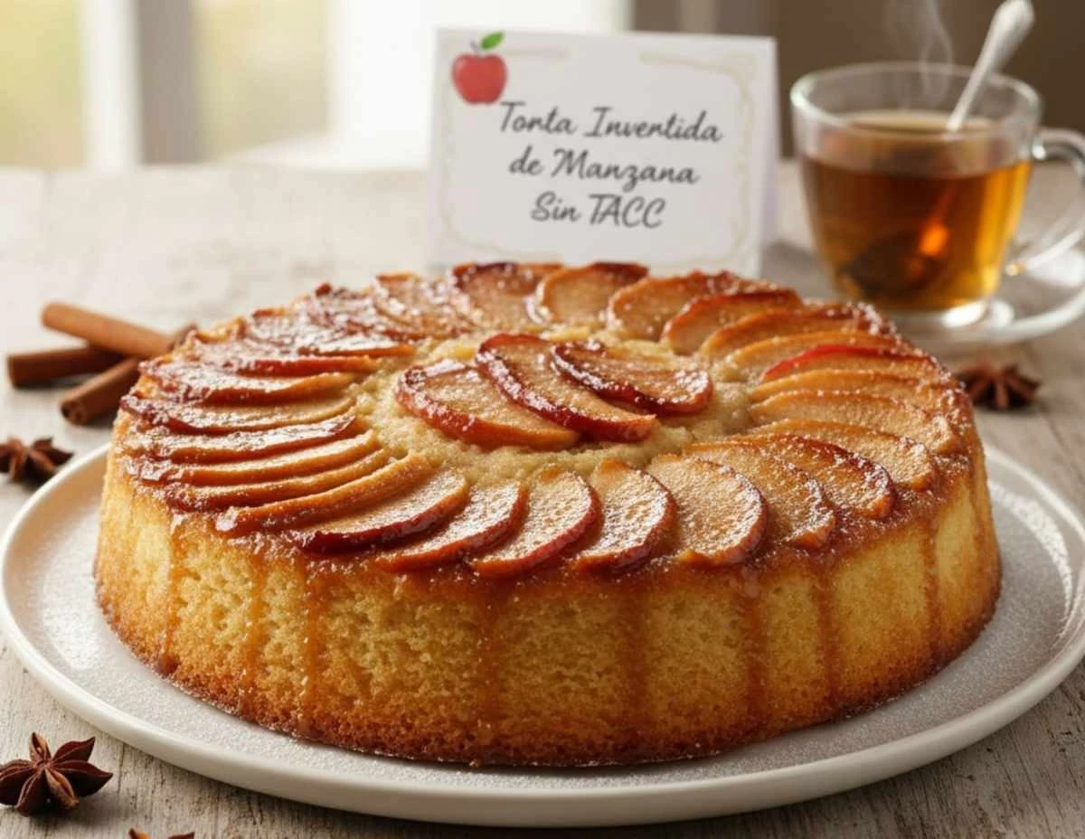 Jabłecznik odwrócony bez glutenu: tradycyjny deser w 3 krokach