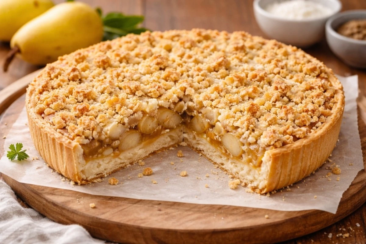 Puszysty crumble z gruszek bez glutenu: przepis, który zaskoczy każdego