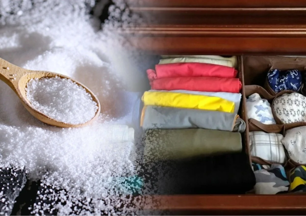 Szafa pachnie nowością: 2 krople olejku i łyżka soli to sekretny składnik