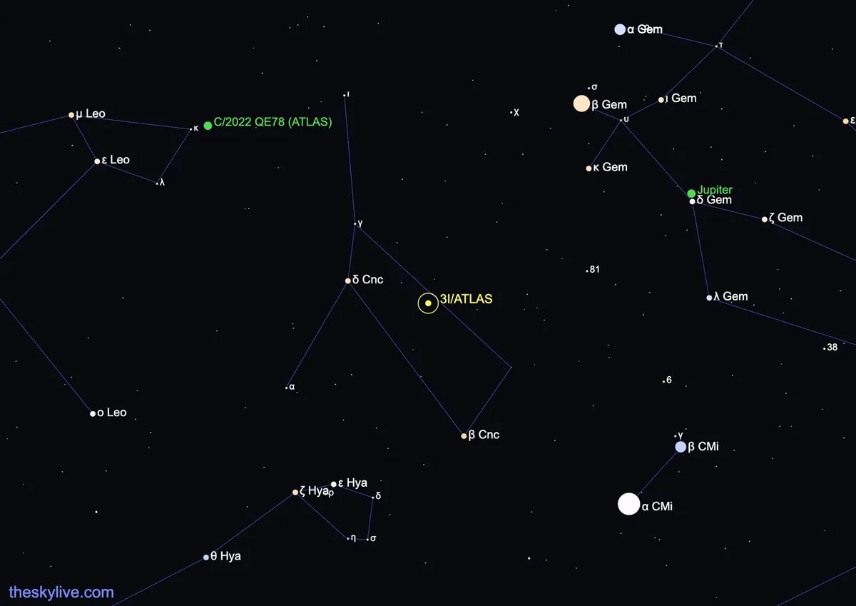 Tajemniczy gość z kosmosu „obudził się”: teleskopy notują niezwykłe zachowanie międzygwiazdowego obiektu 3I/ATLAS