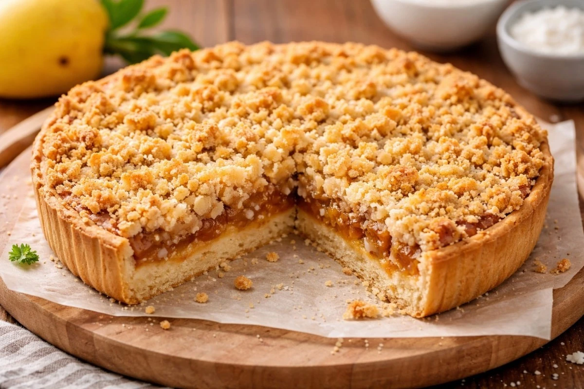 Ciasto crumble z pigwą i kokosem: Wegańska wersja, którą pokochasz