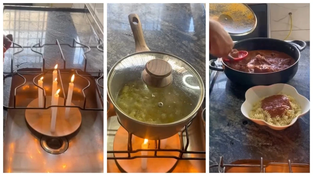 5 zwykłych świeczek + ruszt z piekarnika: jak gotować i podgrzewać jedzenie, gdy brakuje prądu po 20 godzin