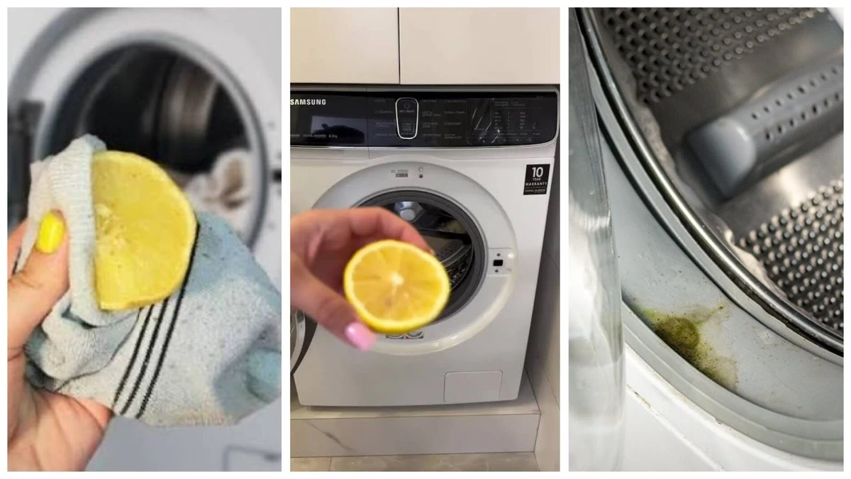 Dwie połówki cytryny w skarpetce. Ten trik ratuje pralkę i ubrania.