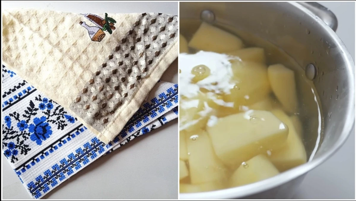 Ziemniak ratunkiem dla Twoich kuchennych ściereczek: znikną nawet stare, tłuste plamy