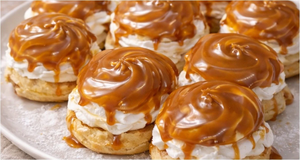 Domowy kremówkowiec z karmelem przebija cukiernie – wypróbuj przepis!