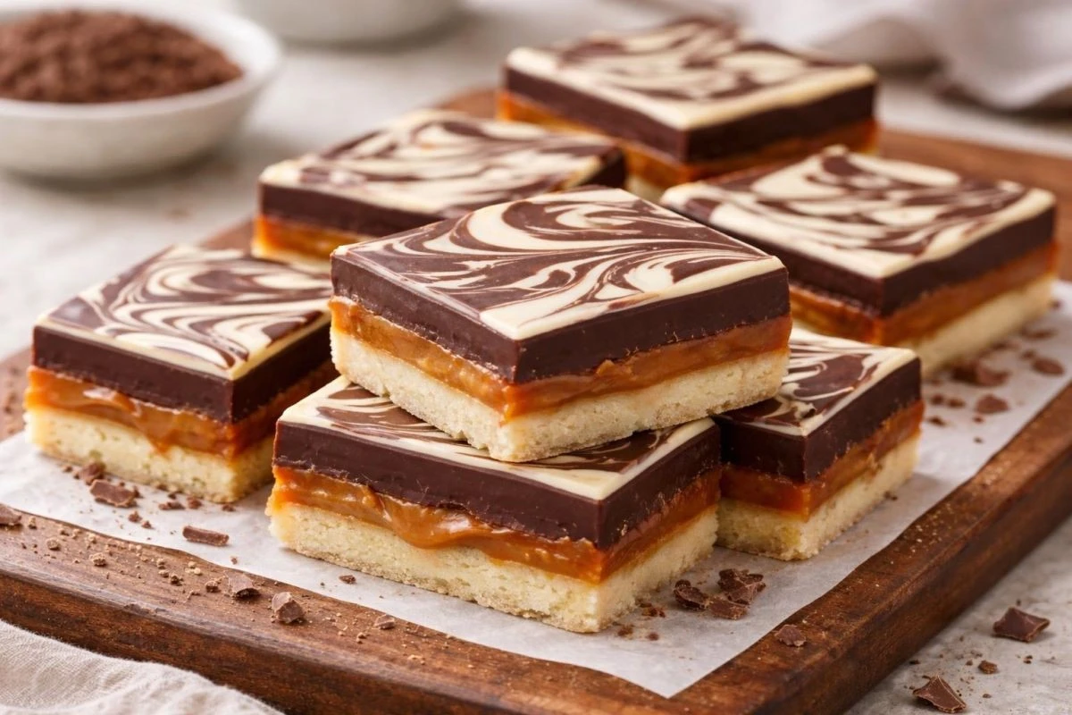 Kwadraciki z kajmakiem i podwójną czekoladą – domowy klasyk dla miłośników kakao