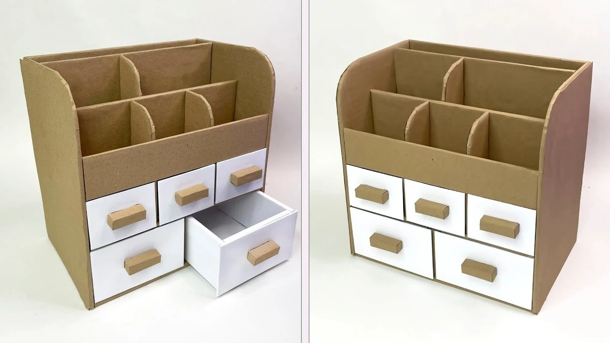 Zamiast drogiego organizera: jak zrobić piękny stojak na dokumenty z kartonu za grosze - image 1