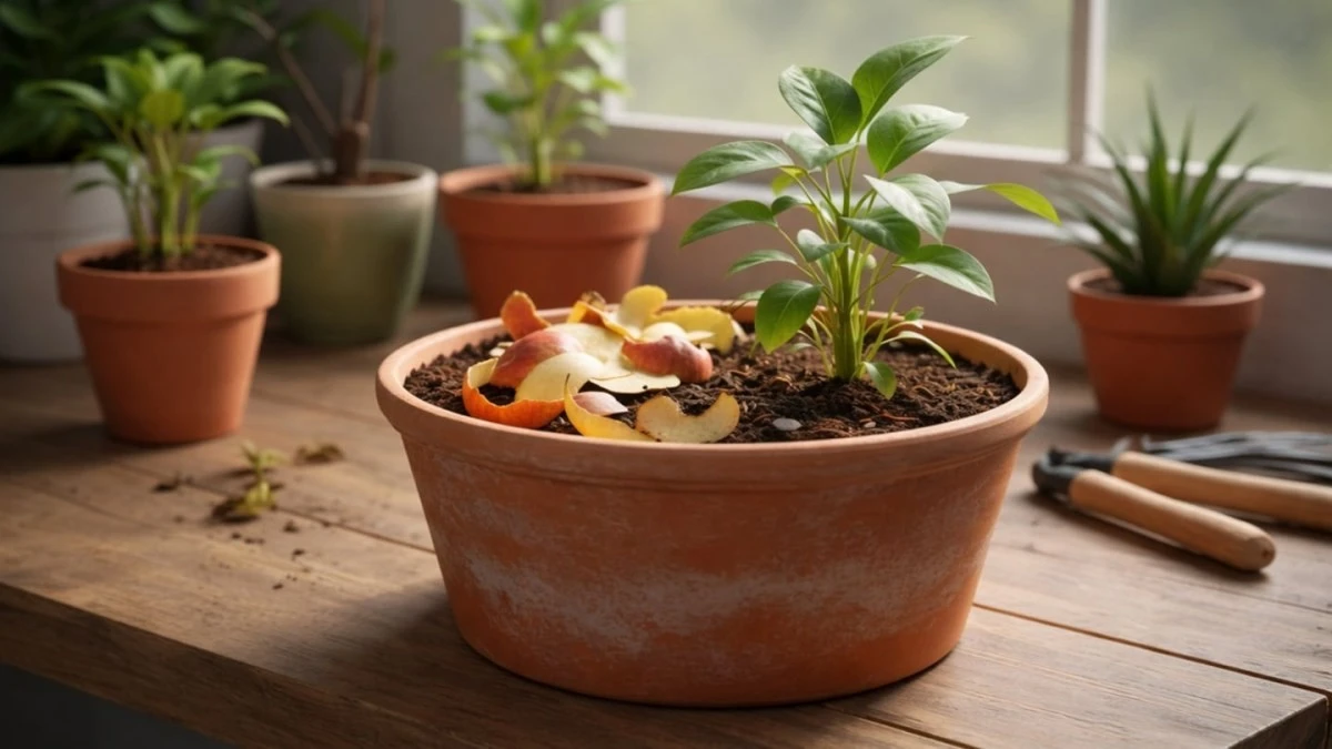 Dlaczego ogrodnicy zakopują skórki jabłek w doniczkach? Sekret naturalnego nawożenia