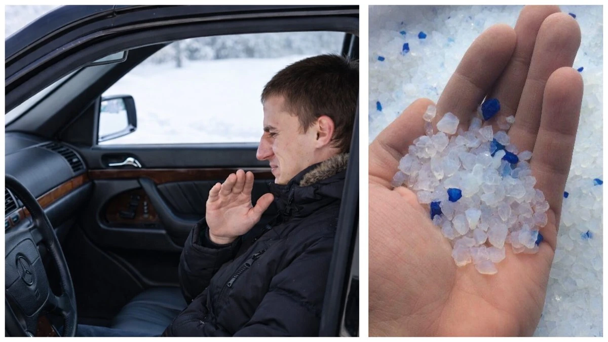 Skuteczna metoda na pozbycie się wilgoci i zapachu stęchlizny z samochodu zimą.