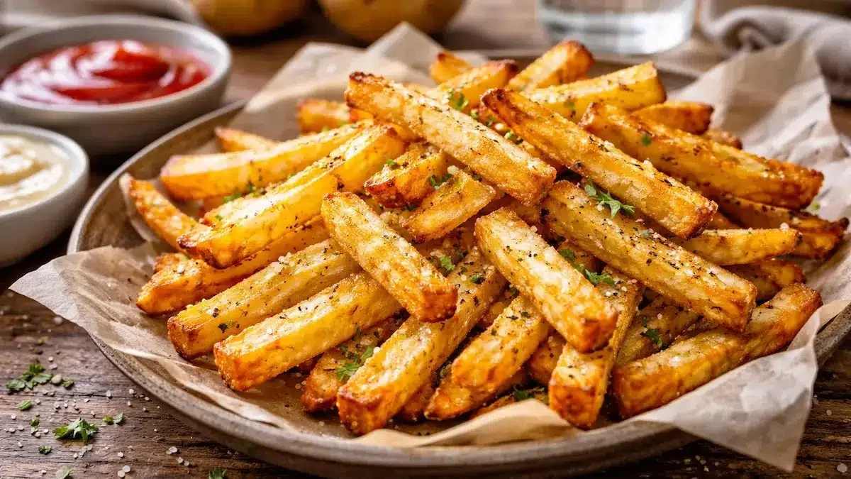 Sekret idealnych frytek bez grama oleju. Klucz tkwi w wodzie i cierpliwości!