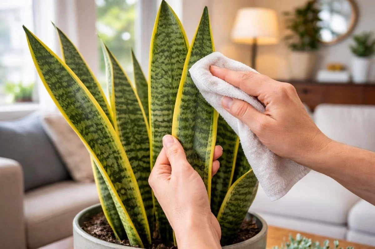 Dlaczego czyścisz liście sansewierii? Ten prosty krok to klucz do zdrowia rośliny