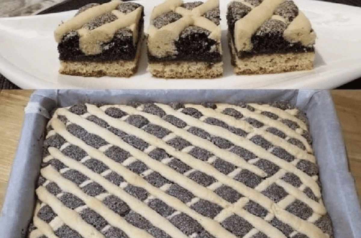 Babci sernik z makiem: ten placek z kratką zawsze znika z blachy