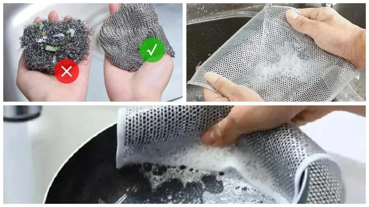 Dlaczego gospodynie wyrzucają gąbki i wybierają metalową siatkę do naczyń