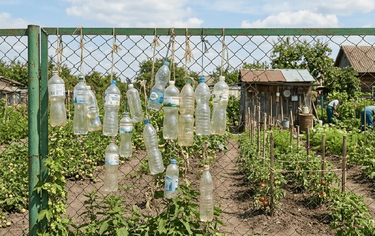 Plastikowe butelki na płocie sąsiada? To nie przypadek. Poznaj sprytny sposób na krety