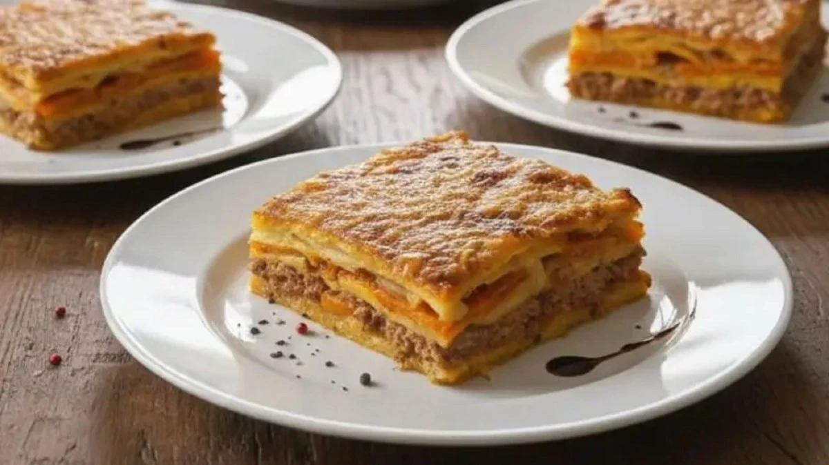 Cebula, papryka i mięso połączone z warzywami - taki sekretny składnik nada Twojej zapiekance niepowtarzalny smak.