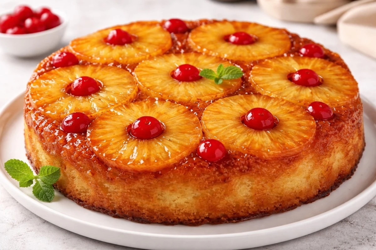 Tajemnica karmelizowanego ciasta z ananasem: łatwy przepis, który zrobi furorę w Twojej kuchni