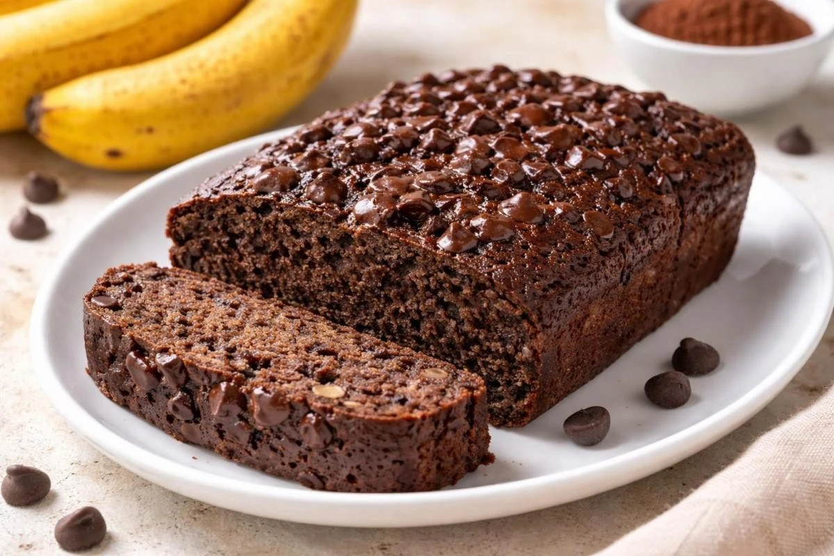 Zdrowe ciasto z banana i kakao w 4 minuty z mikrofali